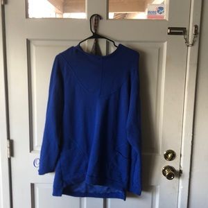 Royal blue North Face hoodie